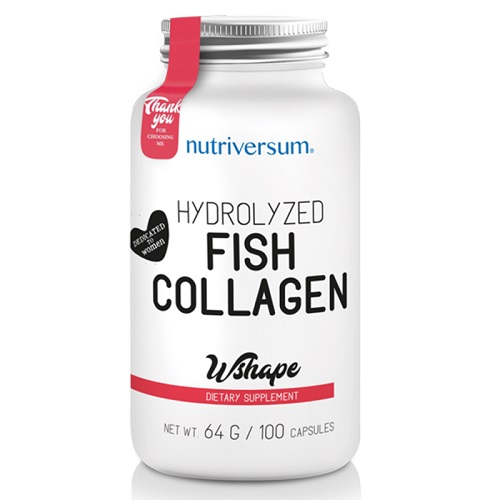 Nutriversum Wshape Fish Collagen, 100 Capsules